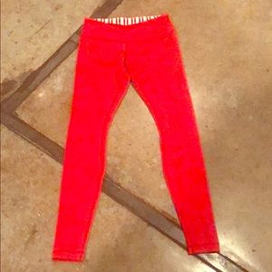 Red Lululemon pants Size 6